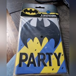 Batman 8 pack party invitations